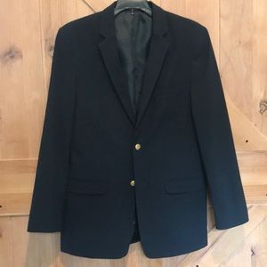 Chaps blue blazer, Size 20 boys, sleeve length ‘23